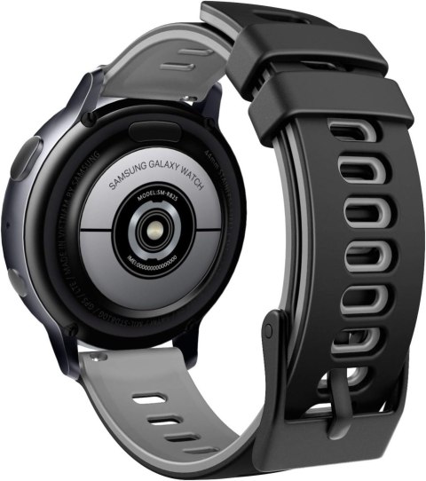 PASEK DO ZEGARKA Garmin Forerunner 245/645/55/158 CZARNO-SZARY SILIKONOWY PASEK DO ZEGARKA Garmin Forerunner 245/645/55/158 CZARNO-SZARY SILIKONOWY