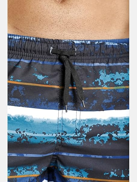 SPODENKI KĄPIELOWE MESKIE ANSTEN WZORZYSTE GRANATOWE W PASKI R. 7XL SPODENKI KĄPIELOWE MESKIE ANSTEN WZORZYSTE GRANATOWE W PASKI R. 7XL