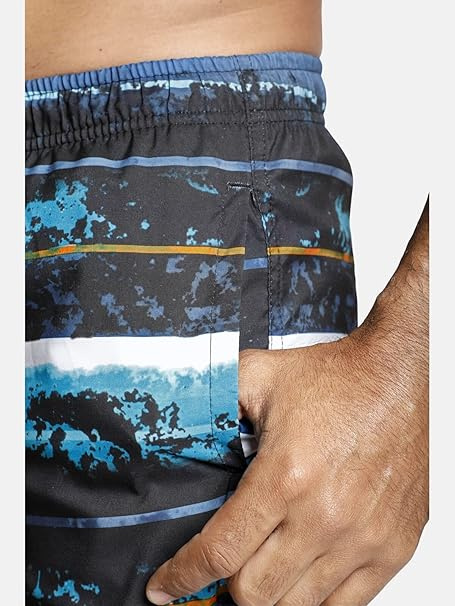 SPODENKI KĄPIELOWE MESKIE ANSTEN WZORZYSTE GRANATOWE W PASKI R. 7XL SPODENKI KĄPIELOWE MESKIE ANSTEN WZORZYSTE GRANATOWE W PASKI R. 7XL
