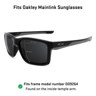 SZKŁA WYMIENNE DO OKULARÓW OAKLEY MAINLINK UV BLACK POLARIZED CZARNE 2szt