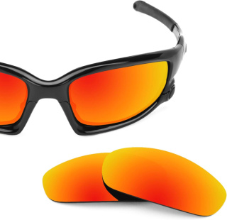SZKŁA WYMIENNE DO OKULARÓW OAKLEY SPLIT JACKET POLARYZACYJNE CZERWONE 2szt