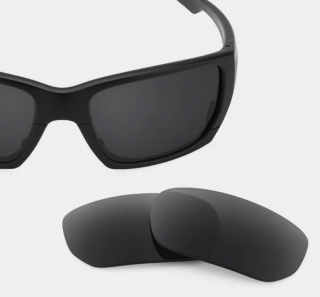 SZKŁA WYMIENNE DO OKULARÓW OAKLEY STYLE SWITCH POLARIZED UV CZARNE 2szt