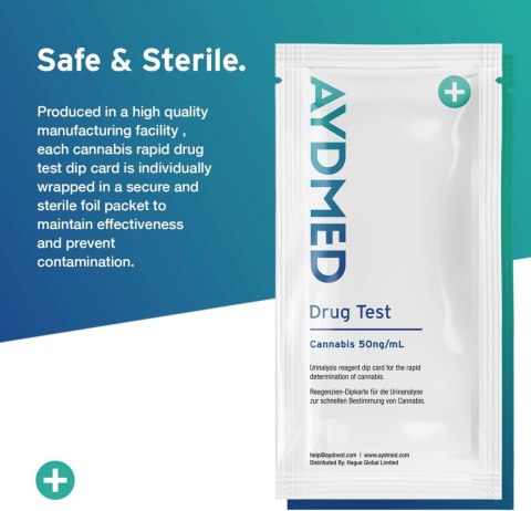 TEST NARKOTYKOWY CANNABIS 10SZT z MOCZU KONOPIE MARIHUANA HASZYSZ THC