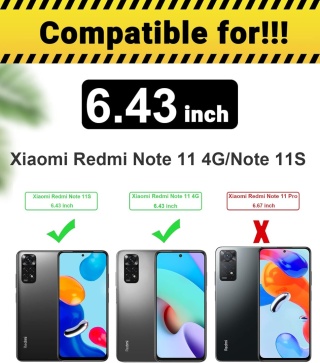 ETUI XIAOMI REDMI NOTE 11/NOTE 11S SKÓRA EKOLOGICZNA CZARNE Z KLAPKĄ MOCNE