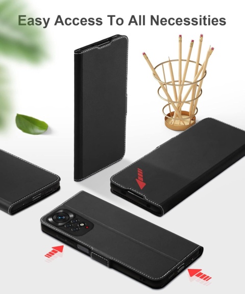 ETUI XIAOMI REDMI NOTE 11/NOTE 11S SKÓRA EKOLOGICZNA CZARNE Z KLAPKĄ MOCNE ETUI XIAOMI REDMI NOTE 11/NOTE 11S SKÓRA EKOLOGICZNA CZARNE Z KLAPKĄ MOCNE