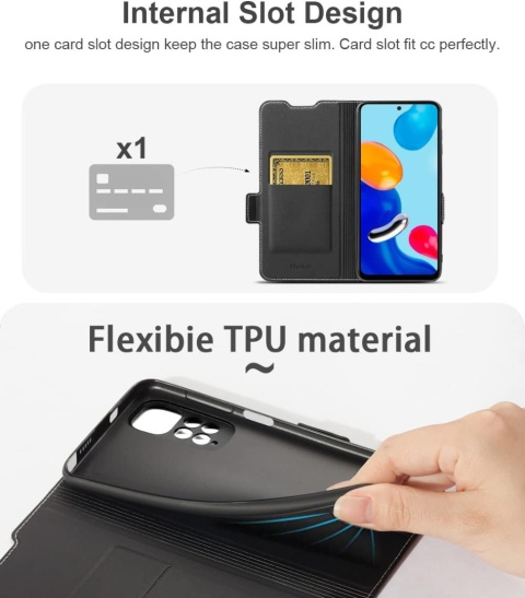 ETUI XIAOMI REDMI NOTE 11/NOTE 11S SKÓRA EKOLOGICZNA CZARNE Z KLAPKĄ MOCNE ETUI XIAOMI REDMI NOTE 11/NOTE 11S SKÓRA EKOLOGICZNA CZARNE Z KLAPKĄ MOCNE