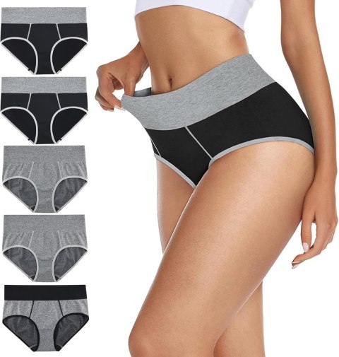 MUYOGRT MAJTKI DAMSKIE WYSOKI STAN SZARE ROZMIAR L/XL 5pak MUYOGRT MAJTKI DAMSKIE WYSOKI STAN SZARE ROZMIAR L/XL 5pak