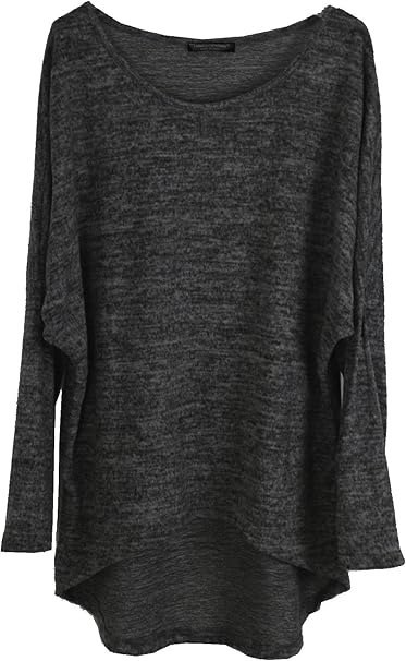 BLUZKA DAMSKA OVERSIZE SZARA EMMA GIOVANNI XL BLUZKA DAMSKA OVERSIZE SZARA EMMA GIOVANNI XL