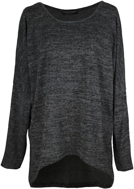 BLUZKA DAMSKA OVERSIZE SZARA EMMA GIOVANNI XL BLUZKA DAMSKA OVERSIZE SZARA EMMA GIOVANNI XL