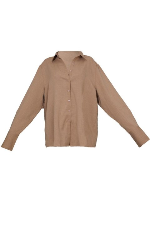 KOSZULA DAMSKA PRETTYLITTLETHING BRĄZOWA 44 KOSZULA DAMSKA PRETTYLITTLETHING BRĄZOWA 44