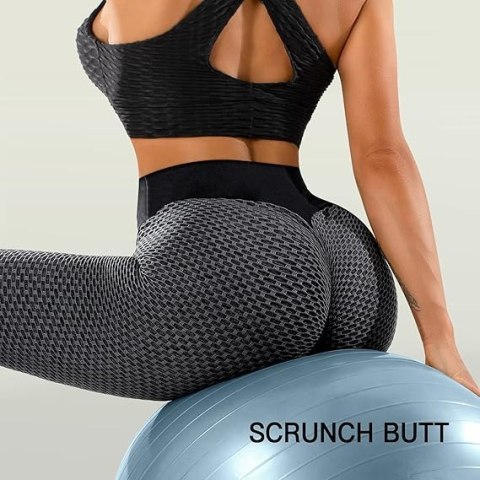 LEGGINSY DAMSKIE SPORTOWE CZARNO SZARE MODNE L LEGGINSY DAMSKIE SPORTOWE CZARNO SZARE MODNE L