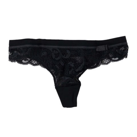 MAJTKI DAMSKIE LOU CZARNE STRINGI KORONKA 38 MAJTKI DAMSKIE LOU CZARNE STRINGI KORONKA 38