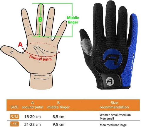 RĘKAWICZKI ROWEROWE MTB UNISEX ANTYPOŚLIZGOWE S/M RĘKAWICZKI ROWEROWE MTB UNISEX ANTYPOŚLIZGOWE S/M