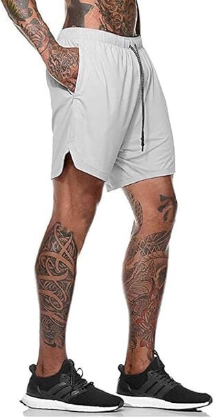 SPODENKI MĘSKIE HANERDUN JASNOSZARE SPORTOWE XXXL SPODENKI MĘSKIE HANERDUN JASNOSZARE SPORTOWE XXXL