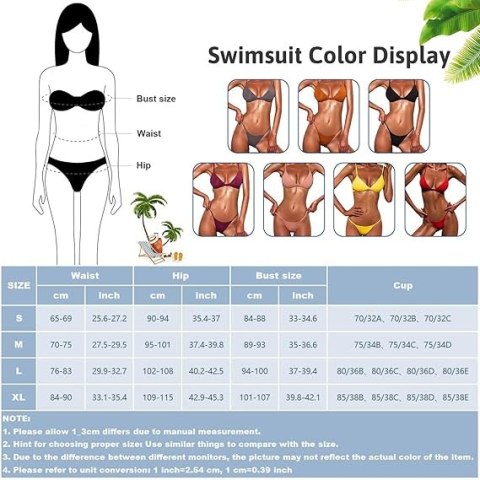 STRÓJ KĄPIELOWY DWUCZĘŚCIOWY POMARAŃCZOWY BIKINI M STRÓJ KĄPIELOWY DWUCZĘŚCIOWY POMARAŃCZOWY BIKINI M