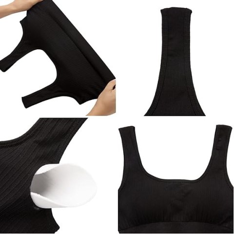 TOP DAMSKI OUDOTA STANIK SPORTOWY CZARNY XXL TOP DAMSKI OUDOTA STANIK SPORTOWY CZARNY XXL