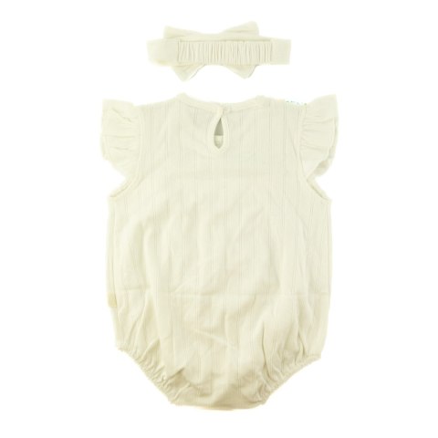 BODY DZIECIĘCE BIAŁE Z OPASKĄ R. 66 3-6 MIES BODY DZIECIĘCE BIAŁE Z OPASKĄ R. 66 3-6 MIES