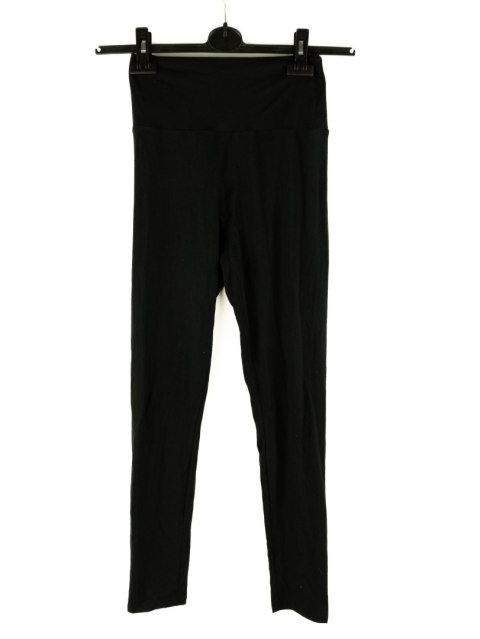 LEGGINSY DAMSKIE CZARNE Z WYSOKIM STANEM S/M LEGGINSY DAMSKIE CZARNE Z WYSOKIM STANEM S/M