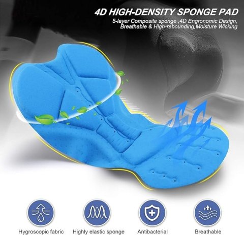 SPODENKI ROWEROWE BIELIZNA Z GĄBKĄ MTB SKYSPER S SPODENKI ROWEROWE BIELIZNA Z GĄBKĄ MTB SKYSPER S