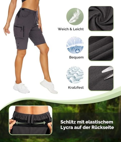 SPODENKI ROWEROWE DAMSKIE SZARE R. XL SPODENKI ROWEROWE DAMSKIE SZARE R. XL