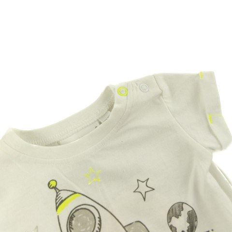 T-SHIRT NIEMOWLĘCY BIAŁY BABYTOWN NEW BORN 0MSC 56 T-SHIRT NIEMOWLĘCY BIAŁY BABYTOWN NEW BORN 0MSC 56