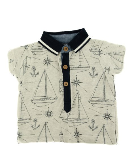 T-SHIRT NIEMOWLĘCY NUTMEG BABY SZARA 0-3MSC T-SHIRT NIEMOWLĘCY NUTMEG BABY SZARA 0-3MSC
