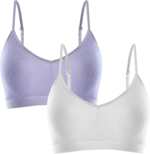 BIUSTONOSZ MIĘKKI SPORTOWY 2PAK BIAŁY FIOLETOWY XL BIUSTONOSZ MIĘKKI SPORTOWY 2PAK BIAŁY FIOLETOWY XL