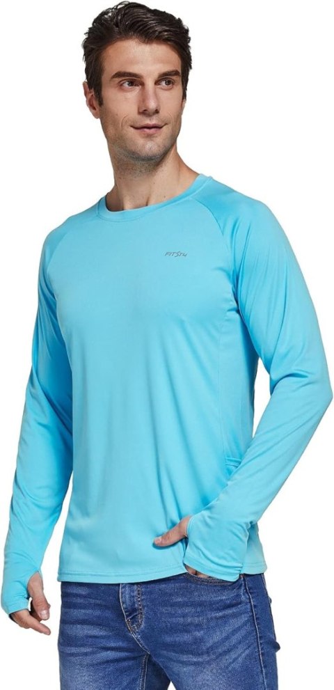 BLUZKA MĘSKA SPORTOWA NIEBIESKA FITST4 R. XXL BLUZKA MĘSKA SPORTOWA NIEBIESKA FITST4 R. XXL