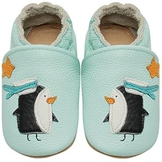 BUTY NIEMOWLĘCE SKÓRZANE MIĘKKIE NIEBIESKIE 0-6MSC