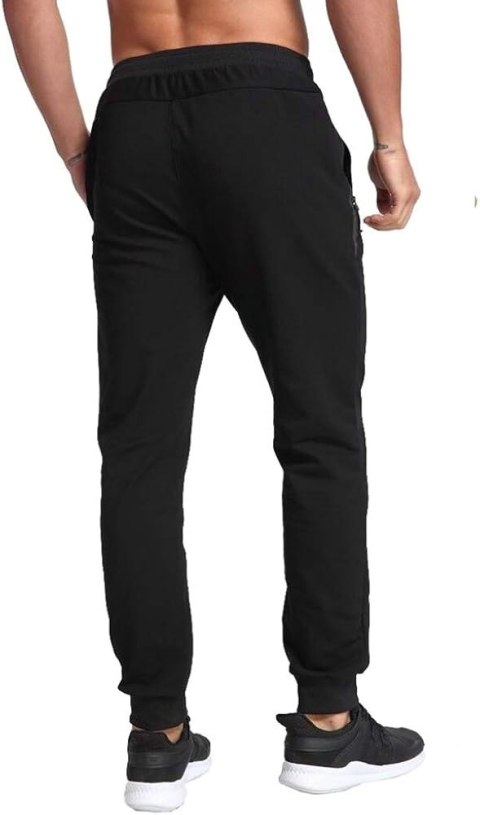 DRESY MĘSKIE CZARNE Z ŚCIĄGACZAMI TANSOZER R. 2XL DRESY MĘSKIE CZARNE Z ŚCIĄGACZAMI TANSOZER R. 2XL