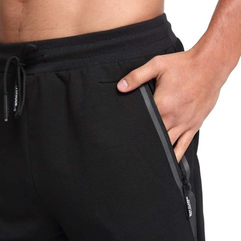DRESY MĘSKIE CZARNE Z ŚCIĄGACZAMI TANSOZER R. 2XL DRESY MĘSKIE CZARNE Z ŚCIĄGACZAMI TANSOZER R. 2XL