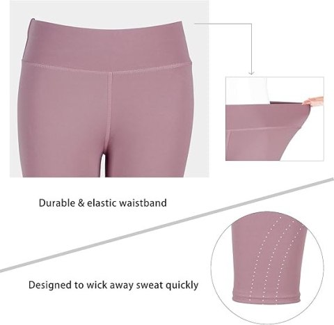 LEGGINSY DAMSKIE SPORTOWE 2PAK RÓŻOWY CZARNY R.S/M LEGGINSY DAMSKIE SPORTOWE 2PAK RÓŻOWY CZARNY R.S/M
