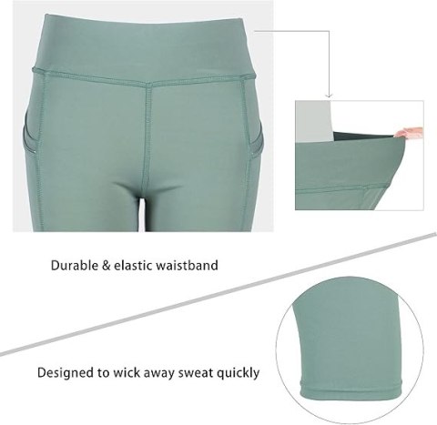 LEGGINSY DAMSKIE SPORTOWE 2PAK ŻÓŁTY ZIELONY 3/4 R.S/M LEGGINSY DAMSKIE SPORTOWE 2PAK ŻÓŁTY ZIELONY 3/4 R.S/M