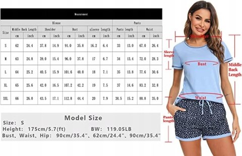 PIŻAMA DAMSKA HAWITON NIEBIESKA R. XL PIŻAMA DAMSKA HAWITON NIEBIESKA R. XL
