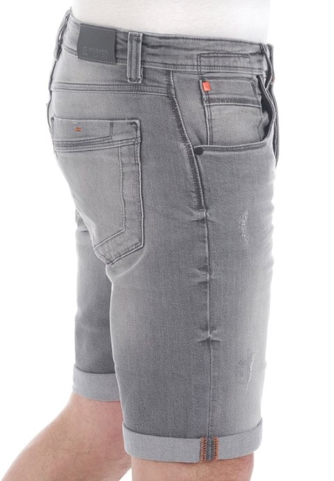 SPODENKI MĘSKIE SZARE JEANSOWE RIVERSO W42 SPODENKI MĘSKIE SZARE JEANSOWE RIVERSO W42