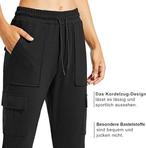 SPODNIE DAMSKIE DRESY CZARNE COMALLAN R. XL SPODNIE DAMSKIE DRESY CZARNE COMALLAN R. XL