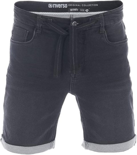 SPODNKI MĘSKIE CZARNE JEANSOWE RIVERSO R. 36 SPODNKI MĘSKIE CZARNE JEANSOWE RIVERSO R. 36