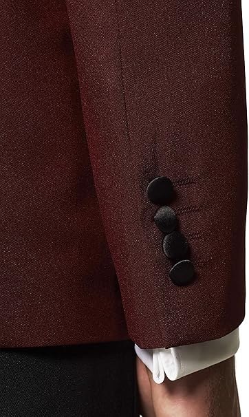 STRÓJ WIZYTOWY GARNITUR SMOKING DOPASOWANY BURGUNDOWY 3w1 R.46 OppoSuits STRÓJ WIZYTOWY GARNITUR SMOKING DOPASOWANY BURGUNDOWY 3w1 R.46 OppoSuits