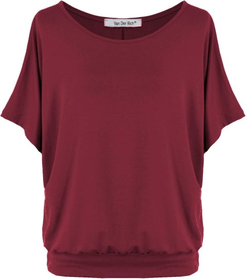 T-SHIRT DAMSKI BORDOWA VAN DER RICH L T-SHIRT DAMSKI BORDOWA VAN DER RICH L