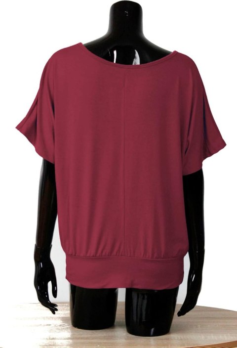 T-SHIRT DAMSKI BORDOWA VAN DER RICH R. XL T-SHIRT DAMSKI BORDOWA VAN DER RICH R. XL