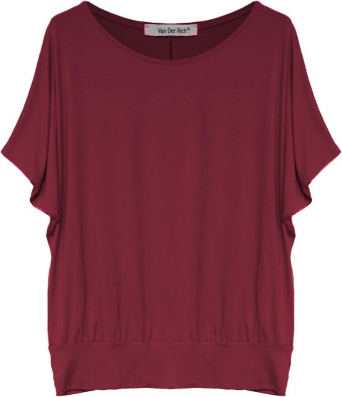 T-SHIRT DAMSKI BORDOWA VAN DER RICH R. XL T-SHIRT DAMSKI BORDOWA VAN DER RICH R. XL