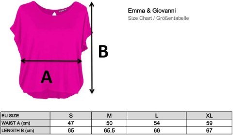 T-SHIRT DAMSKI NIEBIESKI EMMA& GIOVANNI R. M T-SHIRT DAMSKI NIEBIESKI EMMA& GIOVANNI R. M