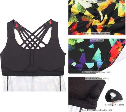TOP DAMSKI SPORTOWY KOLOROWY ICYZONE R. L TOP DAMSKI SPORTOWY KOLOROWY ICYZONE R. L