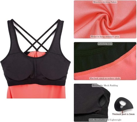 TOP DAMSKI SPORTOWY RÓŻOWY ICYZONE R. M TOP DAMSKI SPORTOWY RÓŻOWY ICYZONE R. M