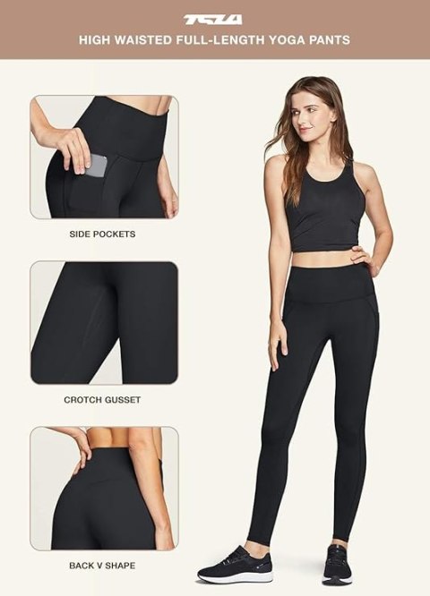 2-PAK LEGGINSY SPORTOWE CZARNE R.M 2-PAK LEGGINSY SPORTOWE CZARNE R.M