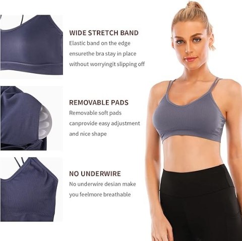 BIUSTONOSZ TOP CZARNY NIEBIESKI S/M 4-PAK BIUSTONOSZ TOP CZARNY NIEBIESKI S/M 4-PAK