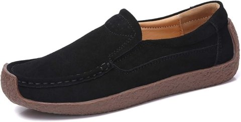 BUTY DAMSKIE MOKASYNY CZARNE 38 BUTY DAMSKIE MOKASYNY CZARNE 38