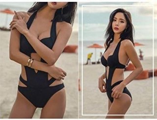 JEDNOCZĘŚCIOWY STRÓJ KĄPIELOWY CZARNY PUSH UP XL