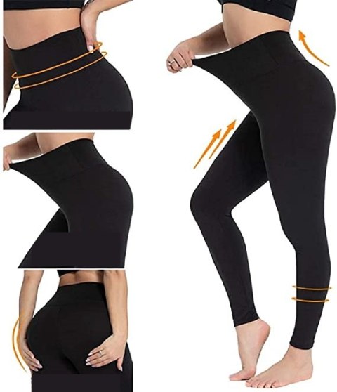 LEGGINSY DAMSKIE SPORTOWE CZARNE SZARE 2PAK R. XL LEGGINSY DAMSKIE SPORTOWE CZARNE SZARE 2PAK R. XL