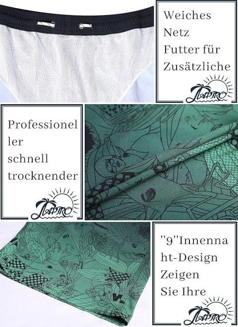 SPODENKI KĄPIELOWE MĘSKIE ZIELONE 2XL XXL SPODENKI KĄPIELOWE MĘSKIE ZIELONE 2XL XXL